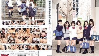 ZUKO-050 Uniformed Schoolgirl & Creampie Orgy - Spring -